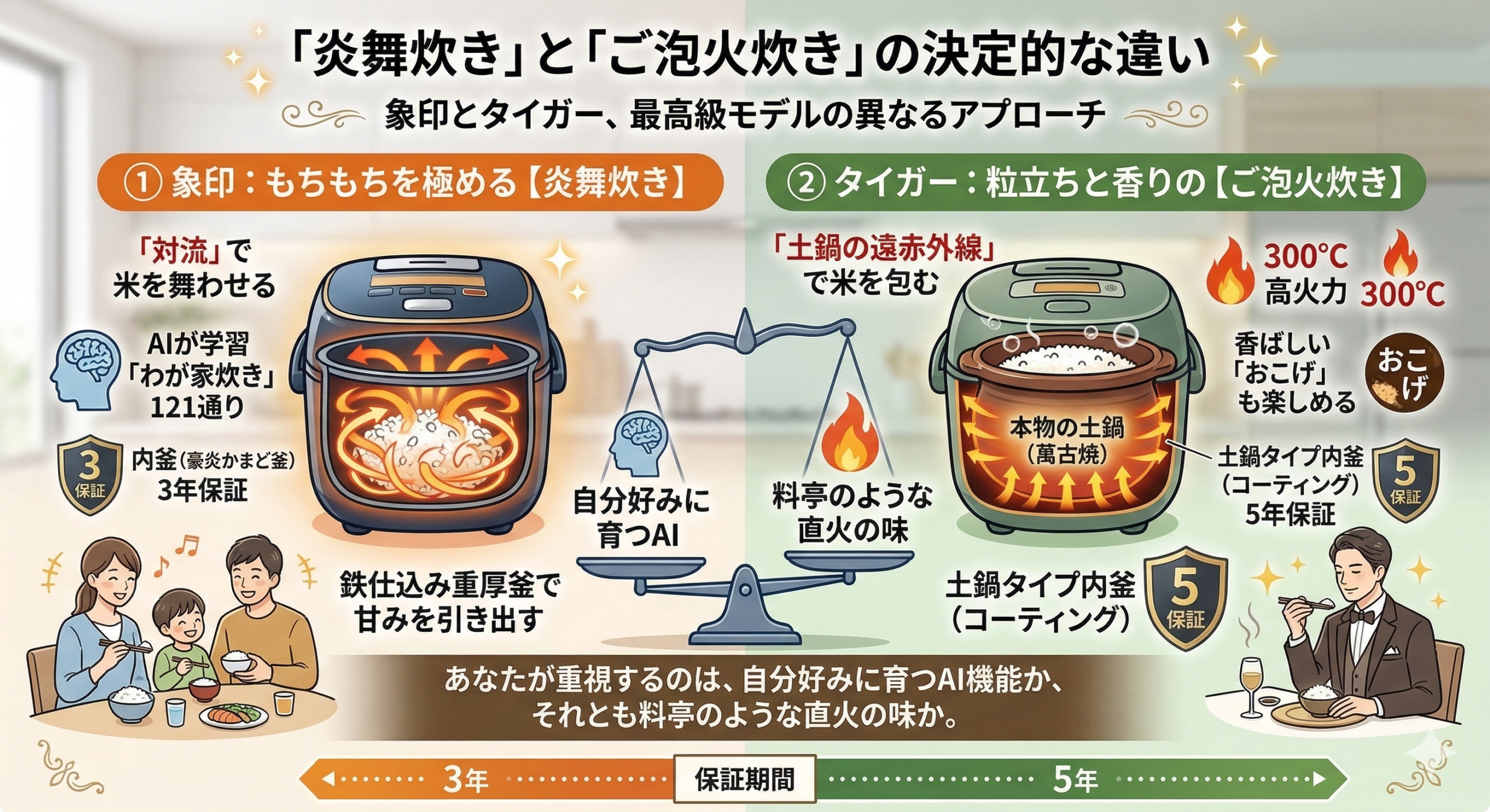 はるとぴっくす | 炎舞炊きとご泡火炊きを比較！どっちが買い？後悔しない選び方を徹底解説