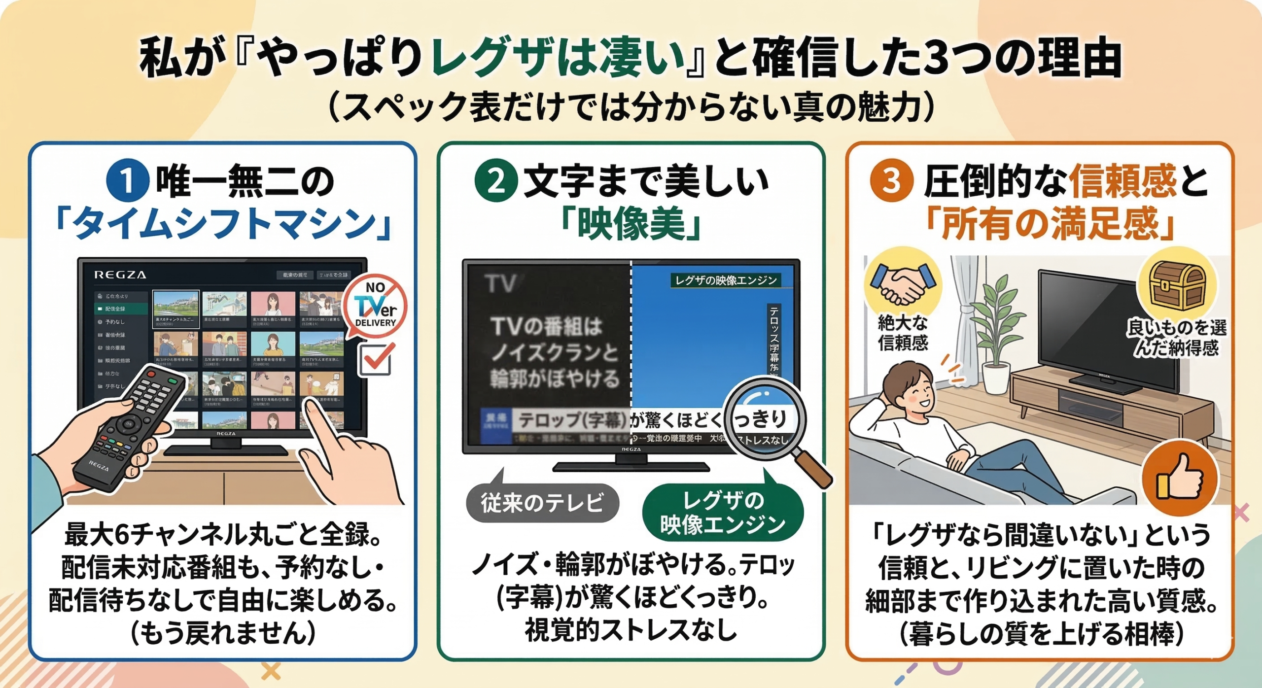 はるとぴっくす | 【2026年最新】レグザのテレビどれがいい？全シリーズの違いと後悔しない選び方ガイド