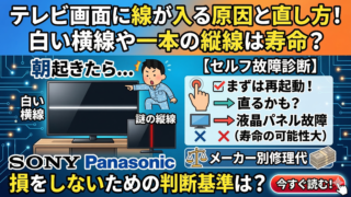 はるとぴっくす | テレビの買い替えはもったいないって嘘？15年使い続けると損をする3つの理由